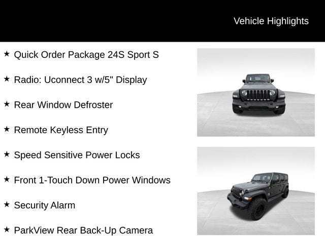 2018 Jeep Wrangler Unlimited Sport S