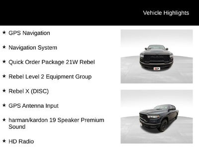 2025 RAM 1500 Rebel Crew Cab 4x4 5'7" Box