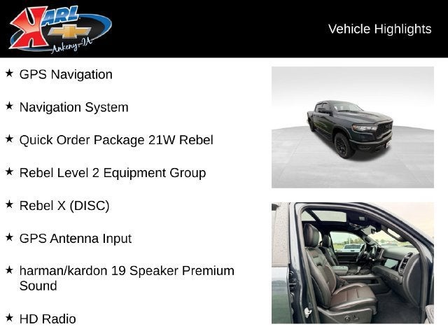 2025 RAM 1500 Rebel Crew Cab 4x4 5'7" Box