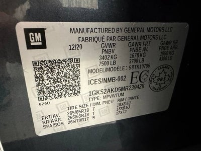 2021 GMC Yukon SLE