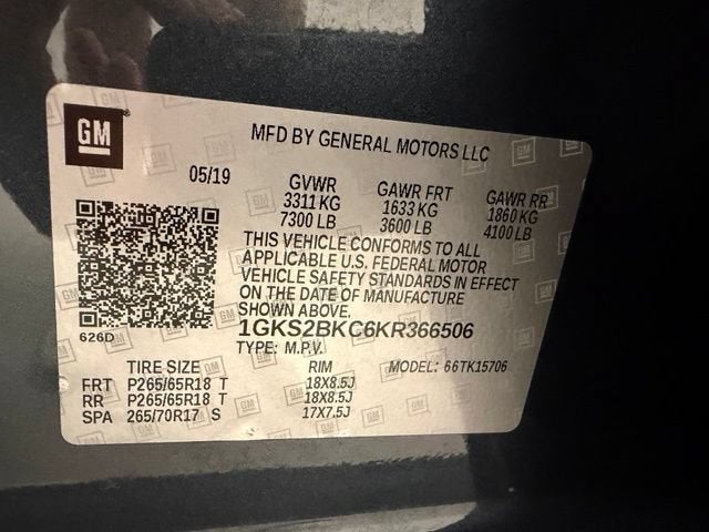 2019 GMC Yukon SLT