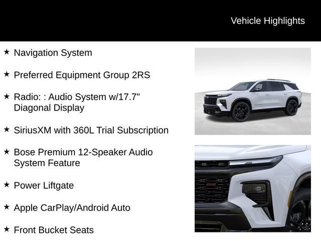 2027 Chevrolet Traverse RS