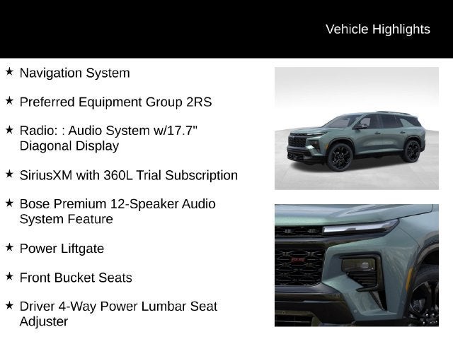 2027 Chevrolet Traverse RS
