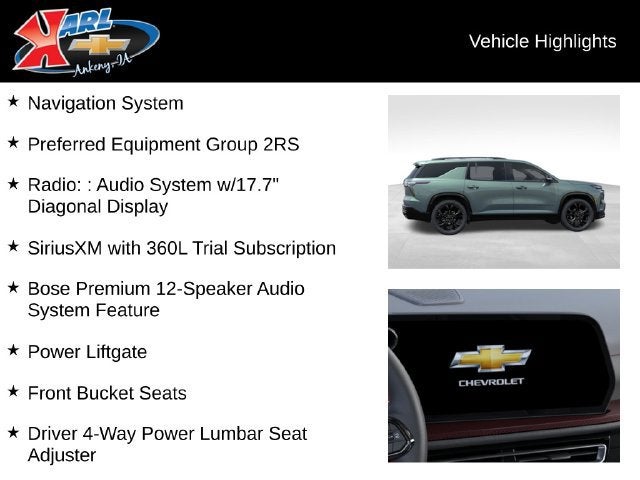 2027 Chevrolet Traverse RS