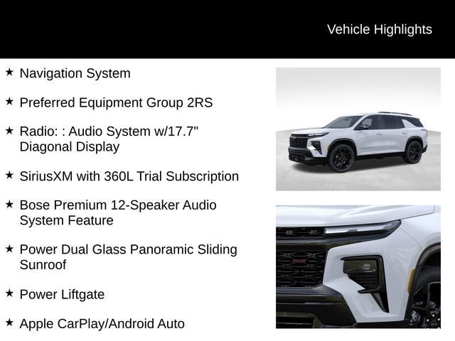 2026 Chevrolet Traverse RS