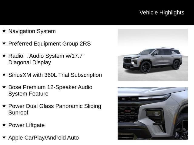 2026 Chevrolet Traverse RS