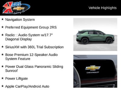 2027 Chevrolet Traverse RS