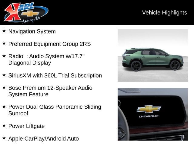 2027 Chevrolet Traverse RS