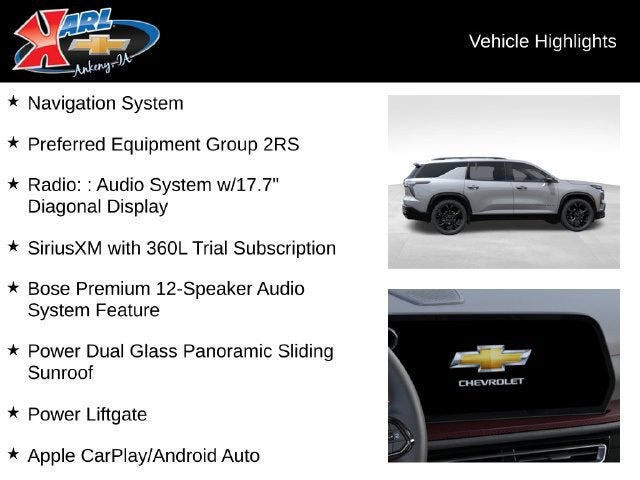 2027 Chevrolet Traverse RS