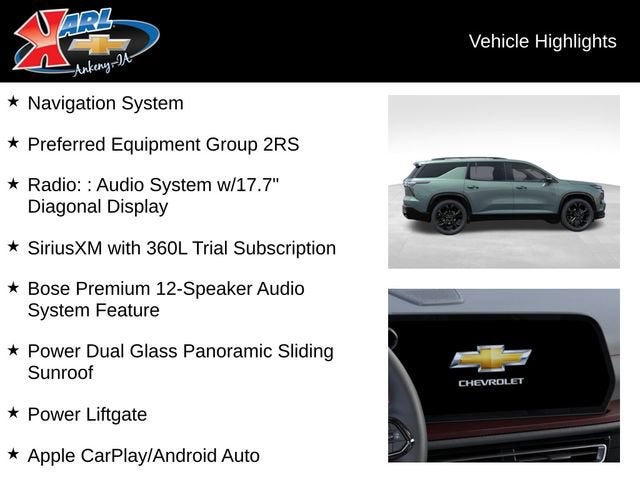 2027 Chevrolet Traverse RS