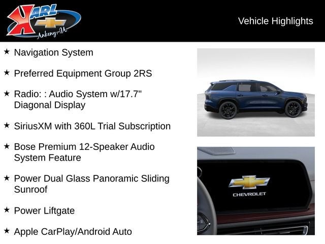 2027 Chevrolet Traverse RS