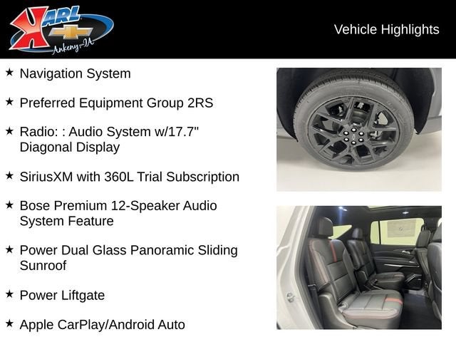 2026 Chevrolet Traverse RS