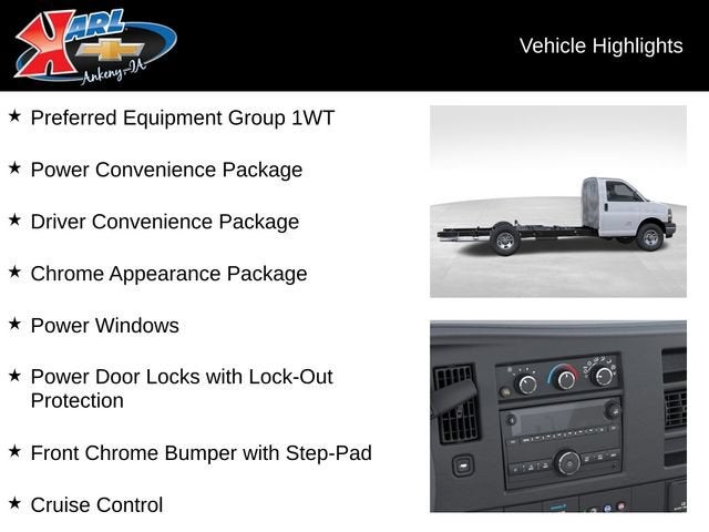 2026 Chevrolet Express Cutaway 3500 1WT