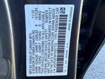 2026 Honda Civic Hybrid Sport
