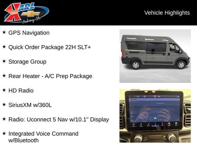 2025 RAM ProMaster Cargo Van SLT+