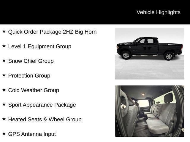 2023 RAM 2500 Big Horn Crew Cab 4x4 6'4" Box