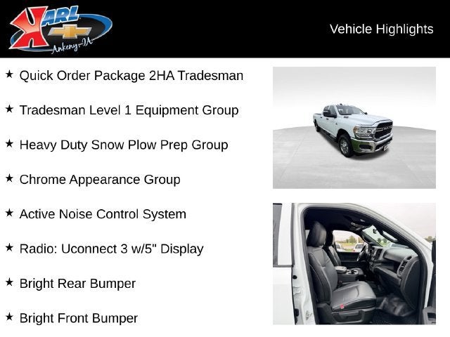 2024 RAM 2500 Tradesman Crew Cab 4x4 8' Box
