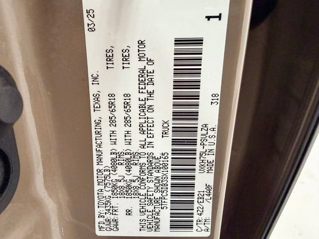 2025 Toyota Tundra Hybrid TRD Pro Hybrid CrewMax 5.5' Bed