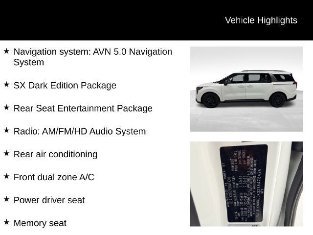 2025 Kia Carnival MPV SX