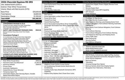 2026 Chevrolet Equinox RS